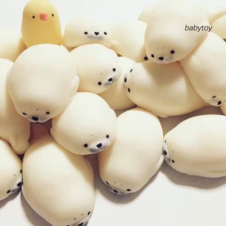 Đồ chơi squishy Qiebenav thiết kế hải cẩu trắng dễ thương