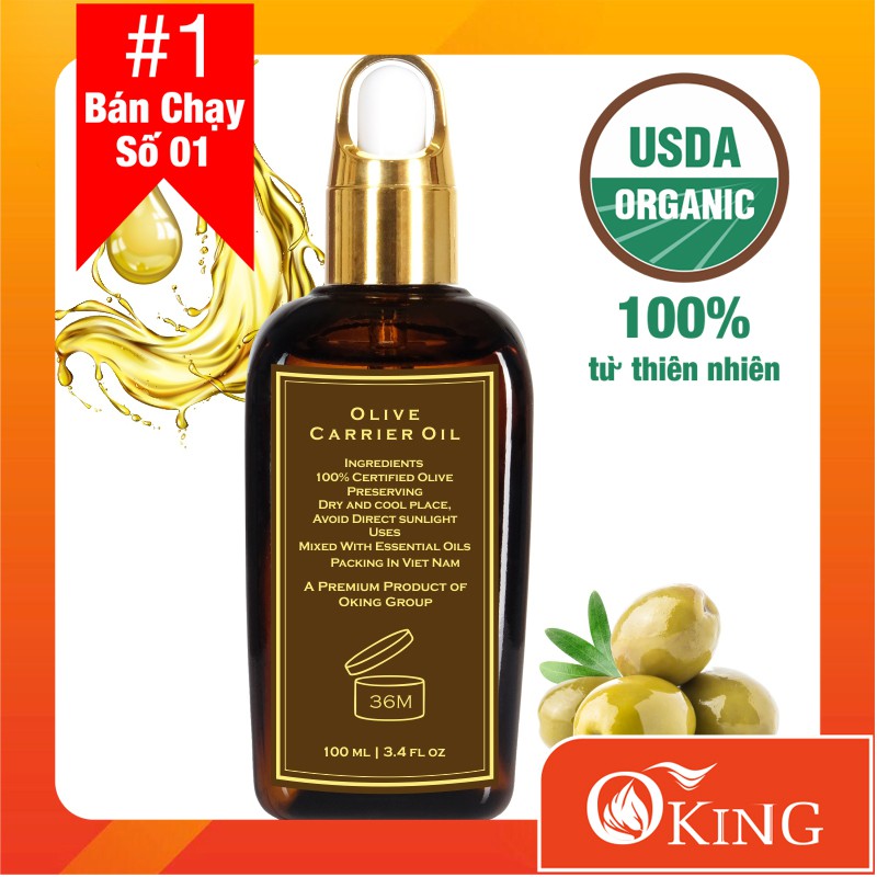 Dầu Oliu Nguyên Chất (Olive) Oking VN 100ml Dưỡng Da Ngăn Mụn | WebRaoVat - webraovat.net.vn