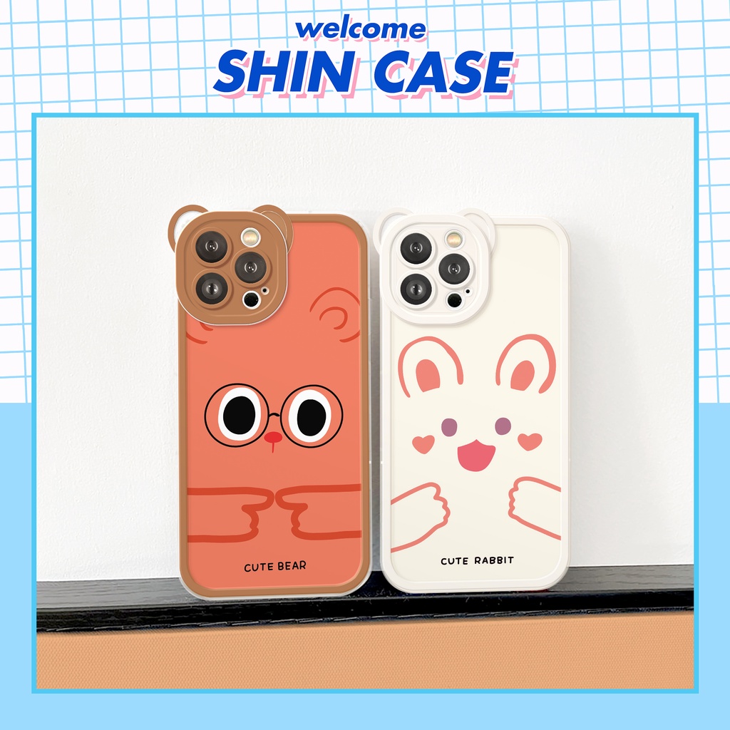 Ốp lưng iphone camera gấu Gấu Cận 6/6plus/6s/6splus/7/7plus/8/8plus/x/xs/11/12/13/14/pro/max/promax/plus/shin/case