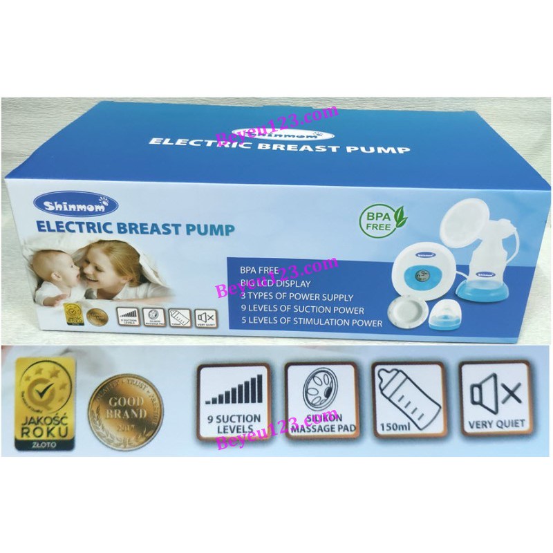 Máy hút sữa điện đơn SHINMOM (dây nguồn USB hoặc pin AA) -Tốt và rẻ so với Real Bubee, Unimom, Spectra, Sanity, Rozabi