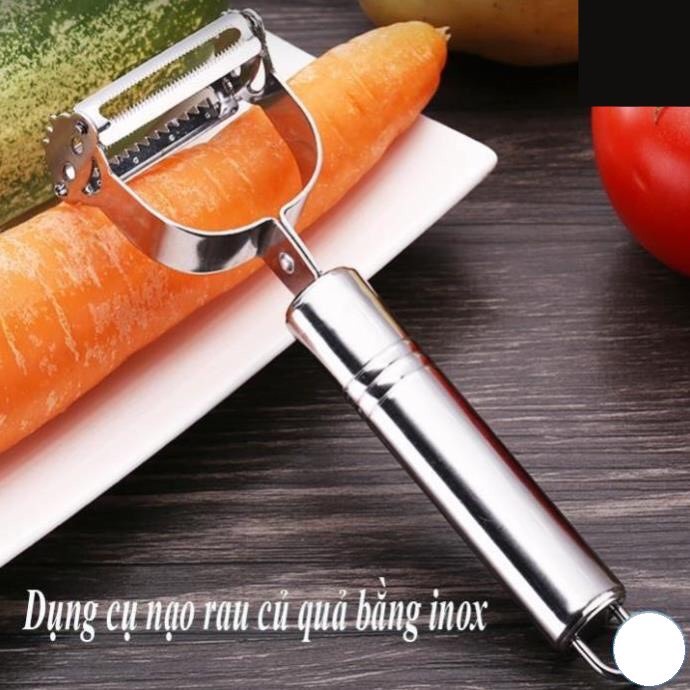 Nạo Rau Củ INOX Cao Cấp Đa Năng 2 in 1 (Nạo củ quả và bào sợi tiện lợi)