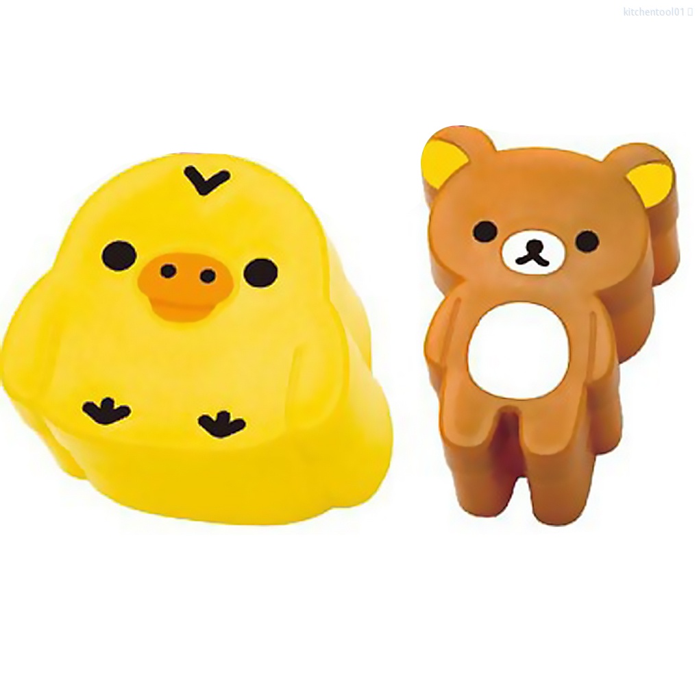 1 Cặp Khuôn Làm Cơm Nắm Hình Hoạt Hình 3d Diy Dễ Thương Cho Nhà Bếp
