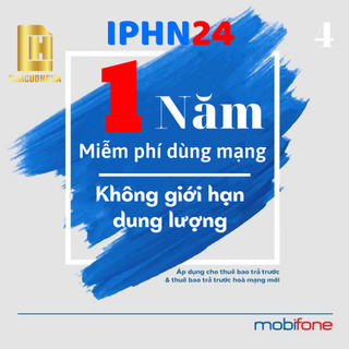 Sim 4G max băng thông [IPHN2-IPHN24] sim mạng mobifone 1 năm không phải nạp tiền – SIMDATA