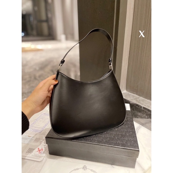 Túi xách prada kẹp nách sz 27 chất da thật