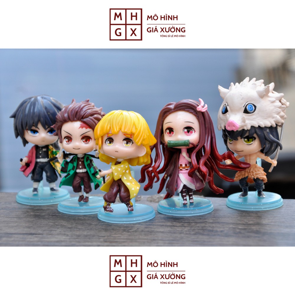 Mô hình Kimetsu No Yaiba figure Tanjirou , Nezuko , Zenitsu , Inosuke , Giyuu  (Có Bán Lẻ)  figure thanh gươm diệt quỷ