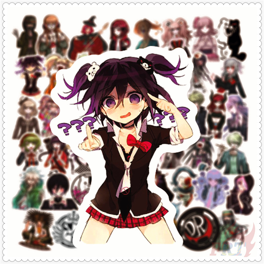 Bộ 50 Miếng Dán Trang Trí Độc Đáo Chất Lượng Cao ❉ Dangan ronpa. Nhãn Dán danganronpa ❉ Tự Làm Thời Trang Không Thấm Nước doodle Decal Dán