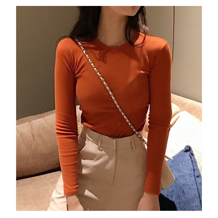 women tshirt long sleeve slim Tight korea shirt | BigBuy360 - bigbuy360.vn