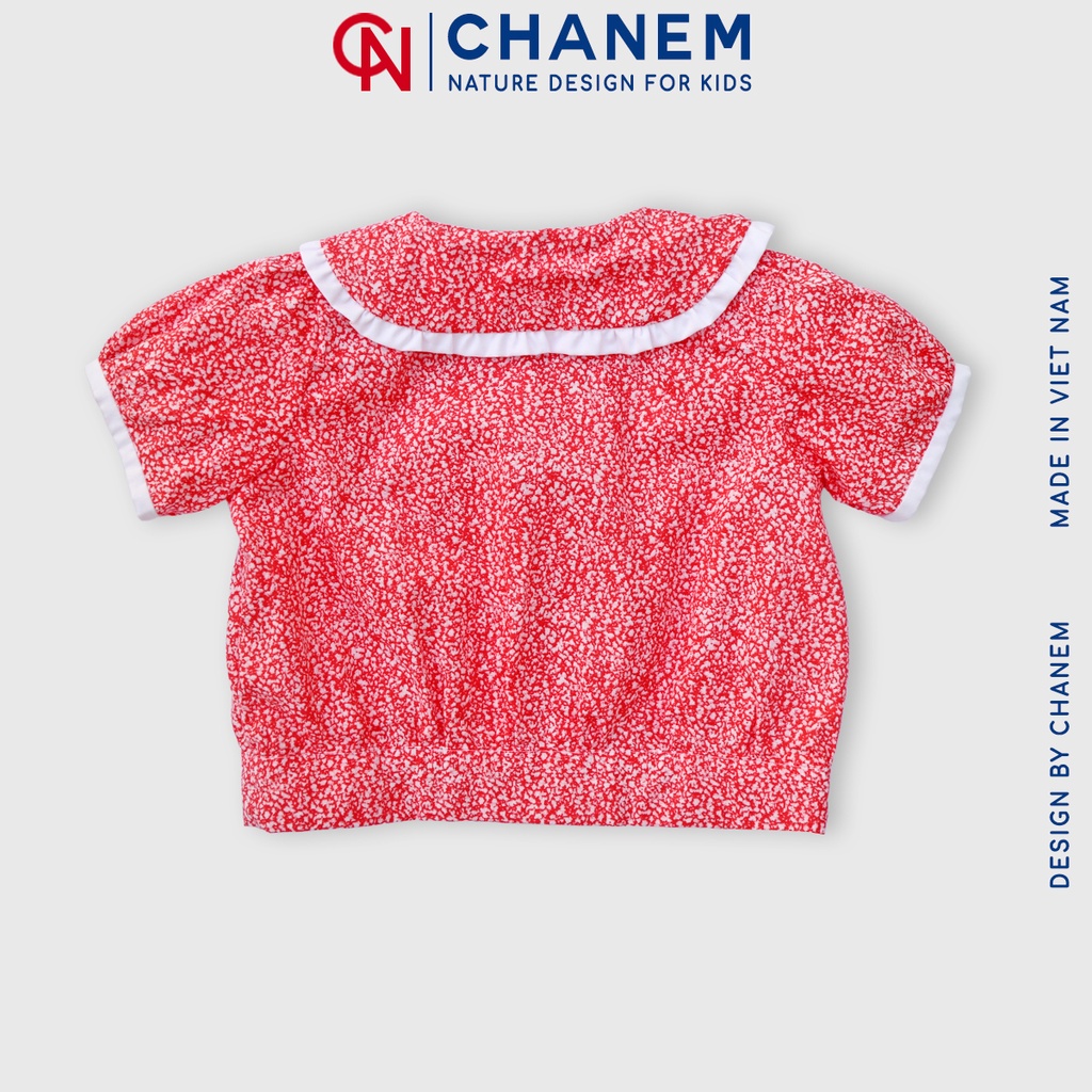 Set đồ bé gái SWEETY SET áo cổ sen và chân váy chất thô cotton thoáng mát cho bé từ 1 - 10 tuổi - CHANEM - Nature Design