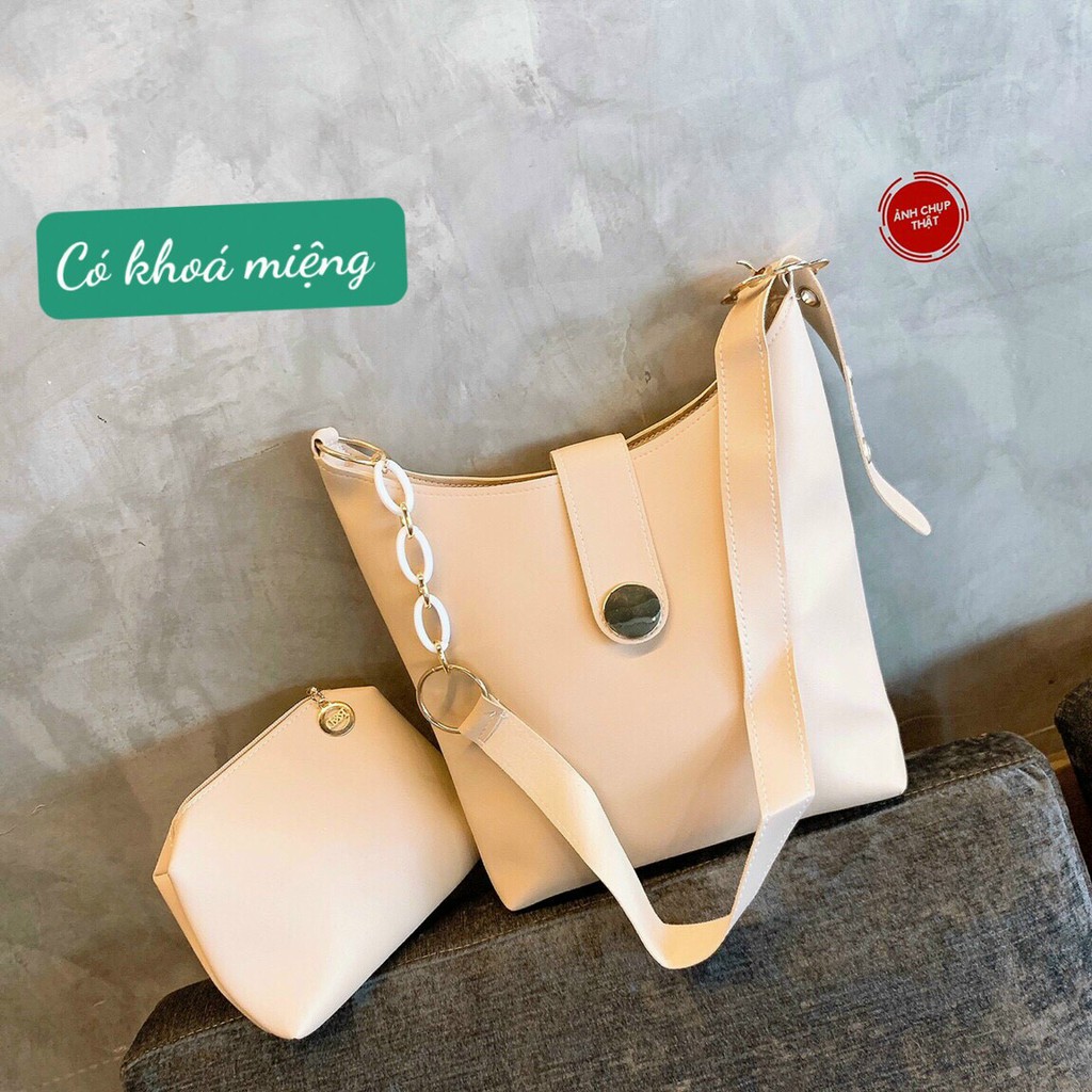 Set túi đeo chéo và ví da thời trang nữ trẻ trung ❤❤❤ Freeship 50k