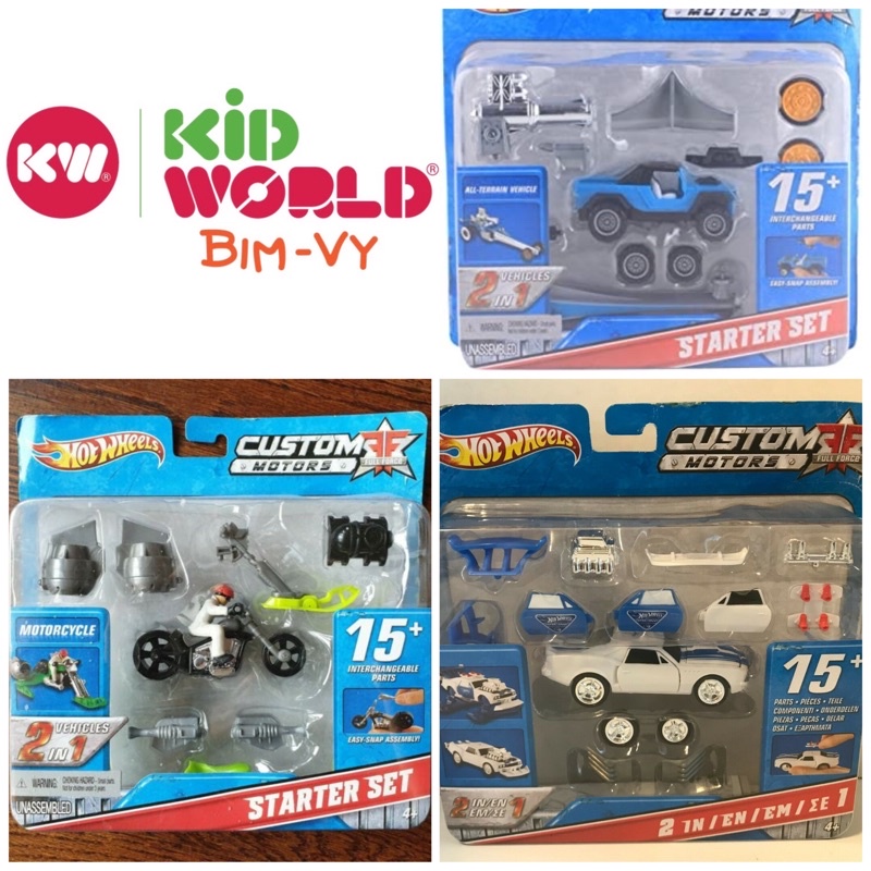 Xe mô hình Hot Wheels Custom Motors Pack. Tỷ lệ: 1:43.