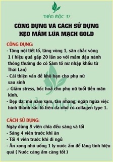 Kẹo mầm lúa mạch thảo mộc 37