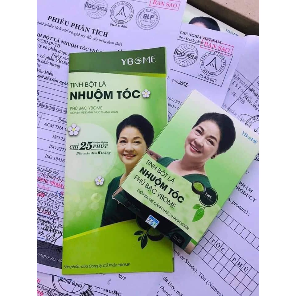 Sản phẩm nhuộm TÓC BẠC YBOME