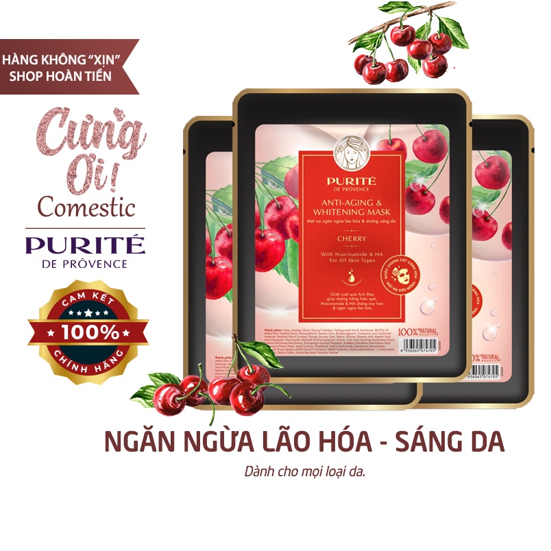Mặt Nạ Trắng Da Và Ngăn Ngừa Lão Hóa Purite