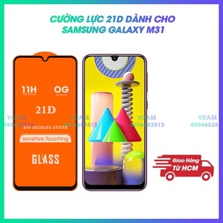 Kính cường lực full màn hình 21d siêu bền dành cho samsung galaxy m31
