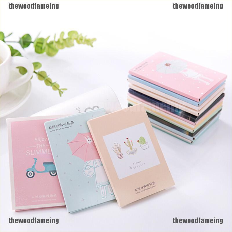 Giấy thấm dầu tẩy trang thiết kế họa tiết hoạt hình phong cách Hàn Quốc xinh xắn | BigBuy360 - bigbuy360.vn