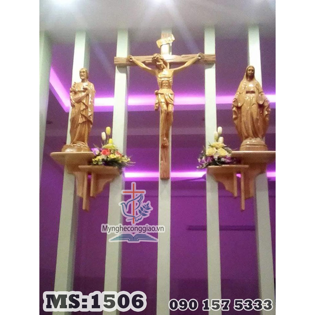 Kệ Gỗ Công Giáo, Bàn Thờ Chúa, Bàn Thờ Công Giáo Đẹp | myngheconggiao.vn