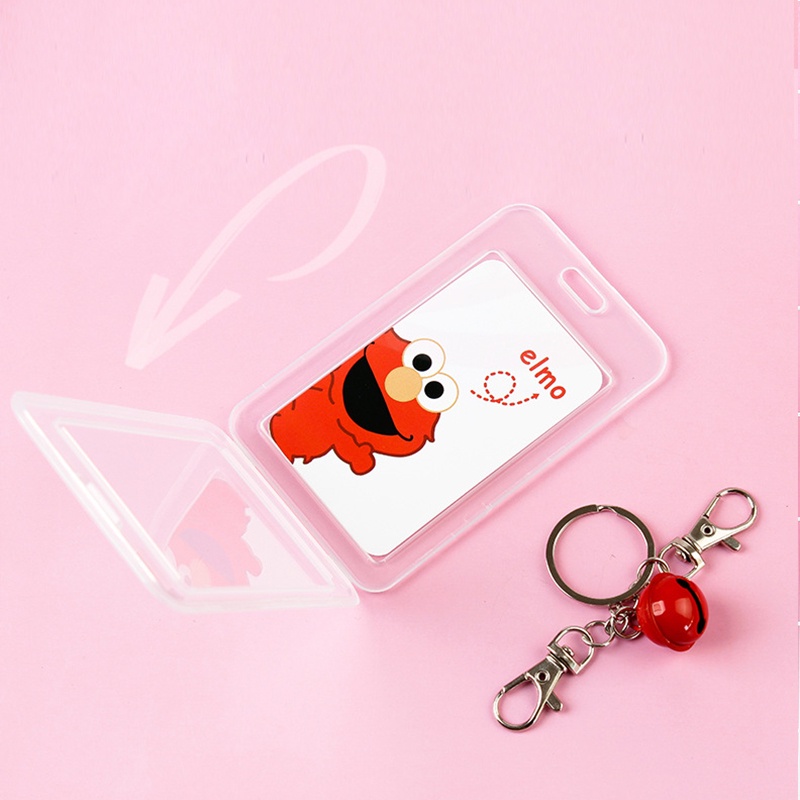 Ví Đựng Thẻ ID / Thẻ ID Trong Suốt Kèm Móc Khóa Tiện Dụng Cho Học Sinh / Văn Phòng