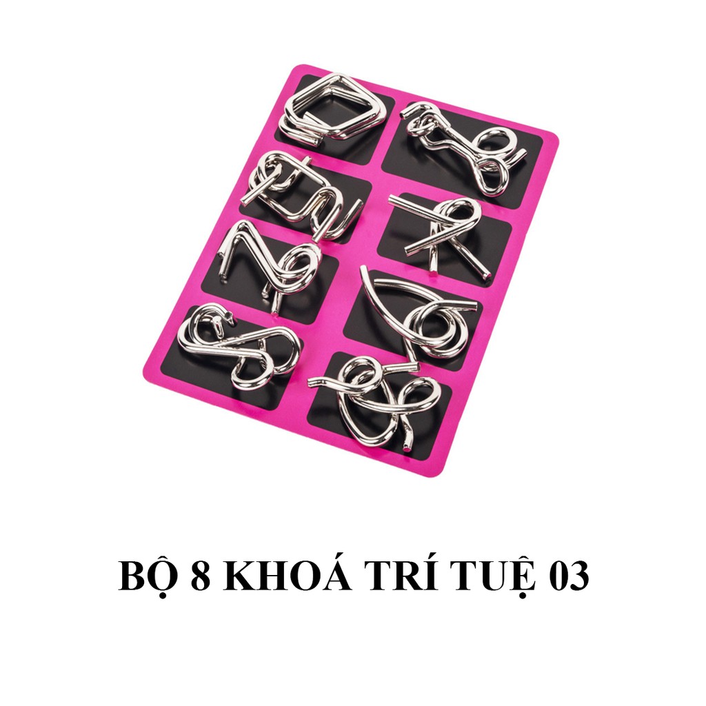 Bộ 8 khóa trí tuệ NHẬT BẢN  kích thích trí não trẻ em, tăng khả năng tập trung