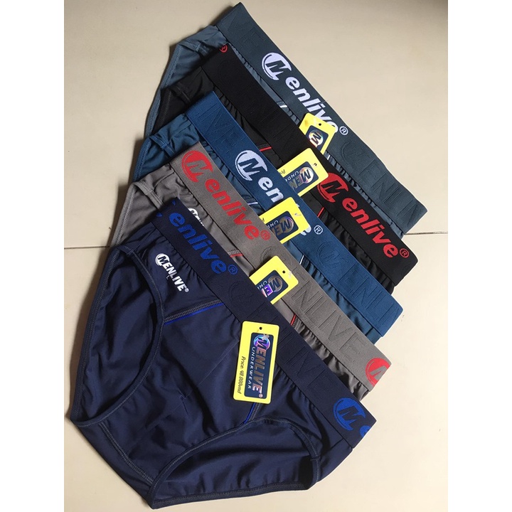 [02 Quần] Combo 02 Quần lót nam Menlive bản lớn chất thun lạnh cao cấp- co giản 4 chiều- kháng khuẩn - thấm hút mồ hôi