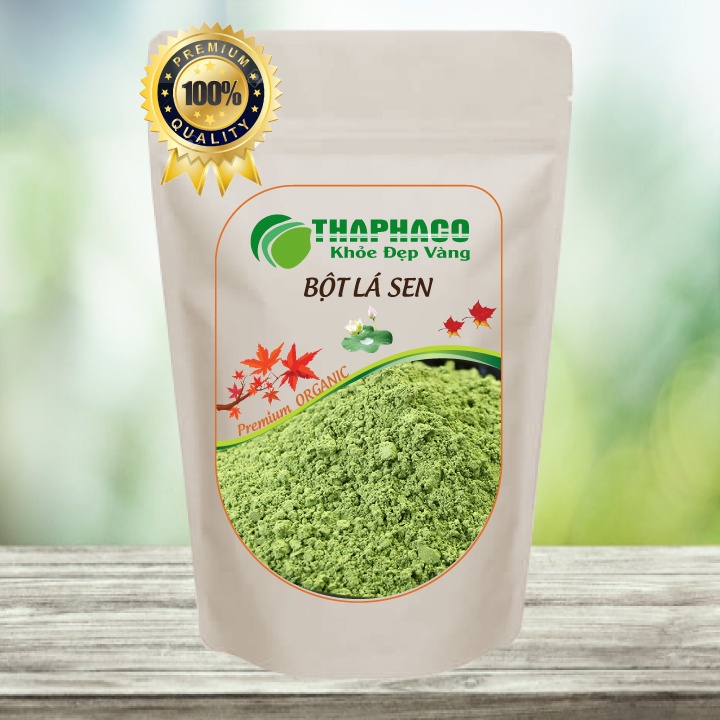 Bột Lá Sen 100g Nguyên Chất Uống Làm Đẹp Dưỡng Da THAPHACO