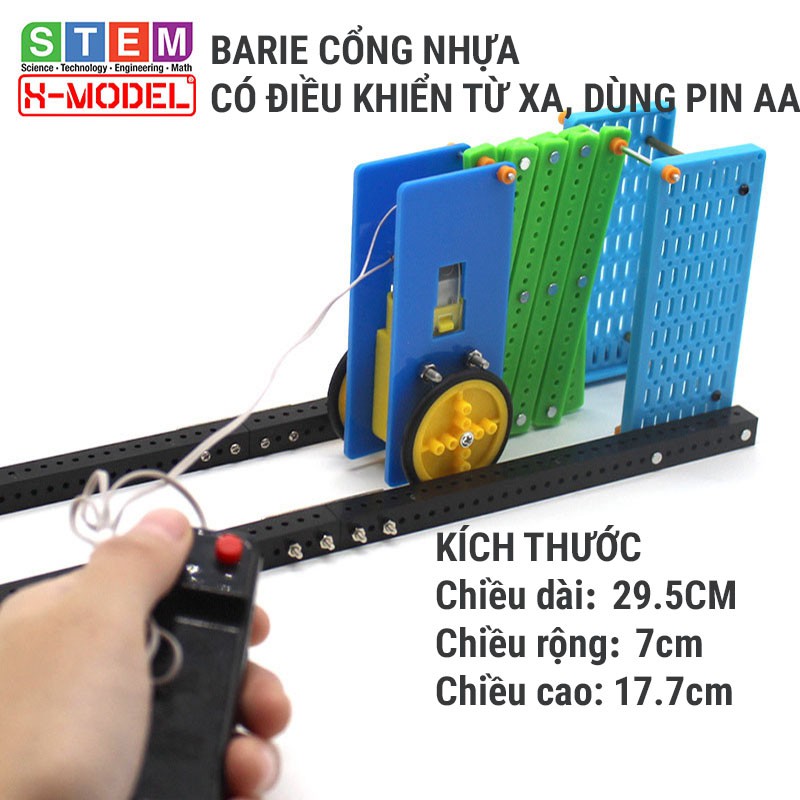 Đồ chơi sáng tạp STEM Cổng rào chắn barie nhựa có điều khiển ST23 X-MODEL Đồ chơi DIY cho bé| Giáo dục STEAM