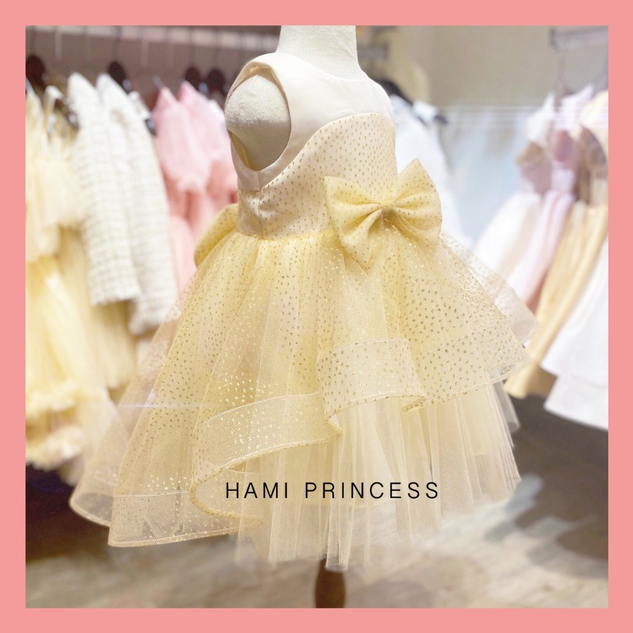 Váy Công Chúa Nhũ Lấp Lánh Bé Gái HAMI PRINCESS ❤️ Tặng Kèm Phụ Kiện