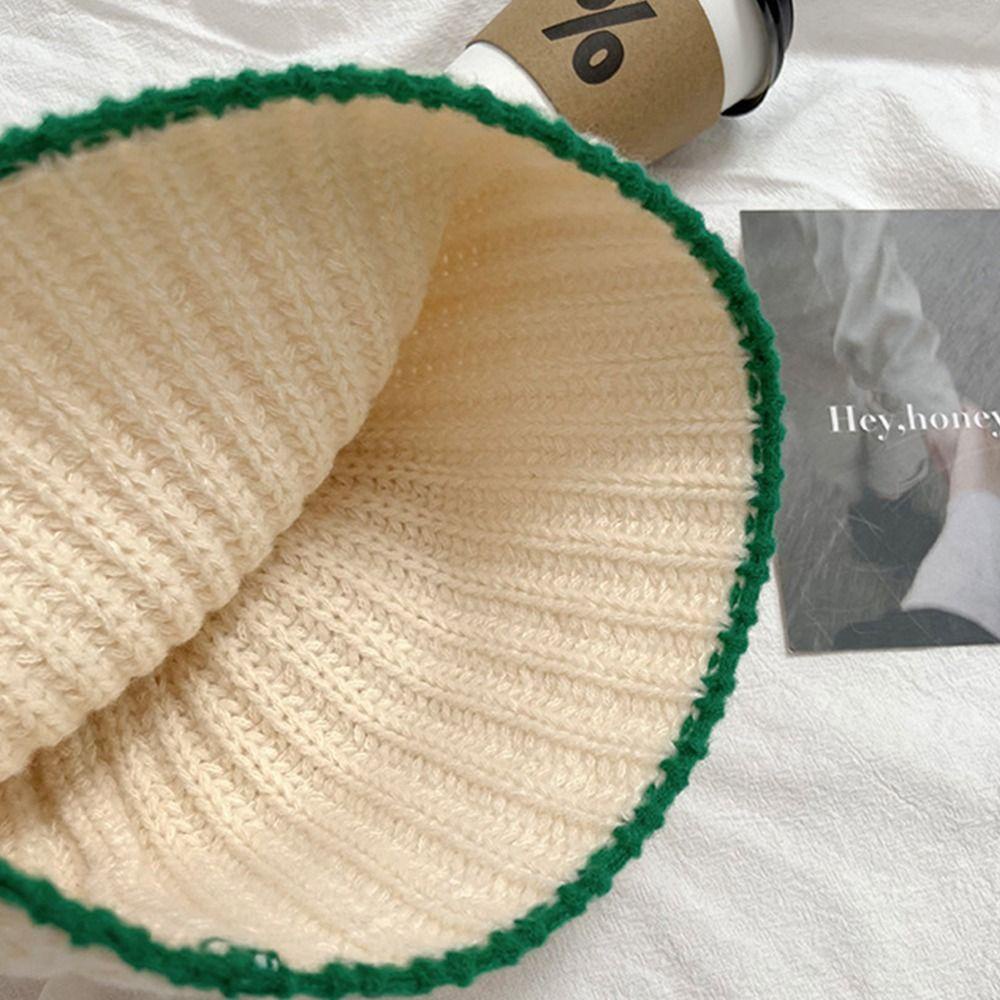 Mũ Tai Bèo Dệt Kim Màu Sắc Tương Phản Phong Cách Hàn Quốc Độc Đáo