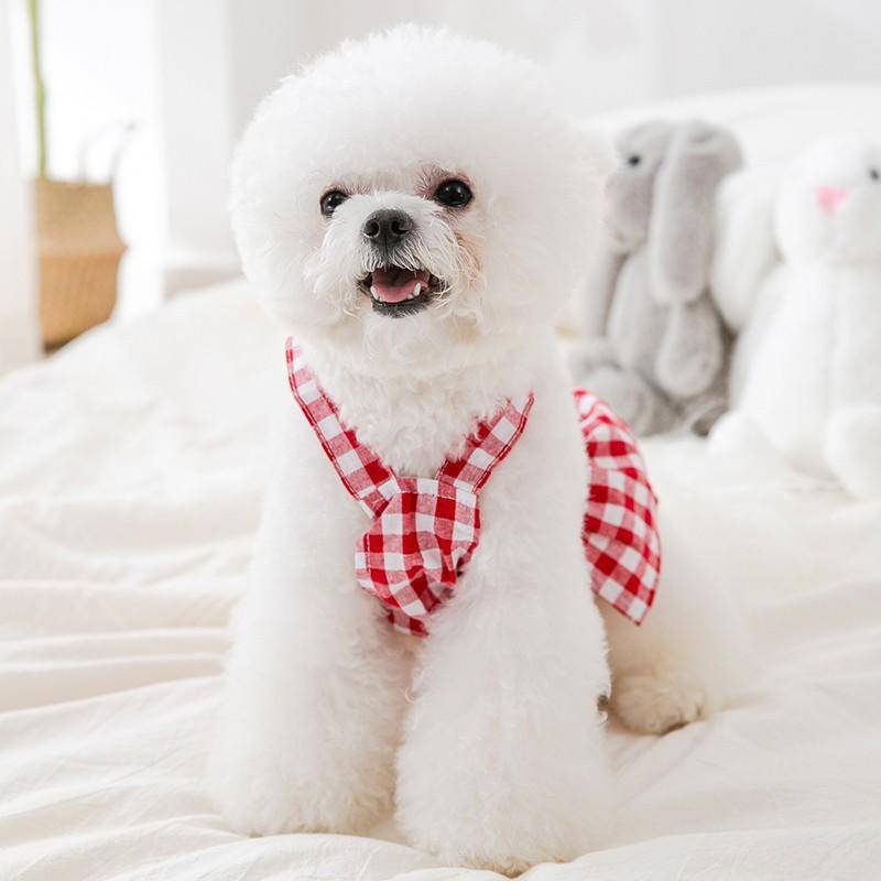 Đầm sơ mi HiPiDog họa tiết caro cho thú cưng