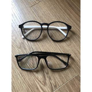 Kính gọng tròn, gọng vuông 0 độ
