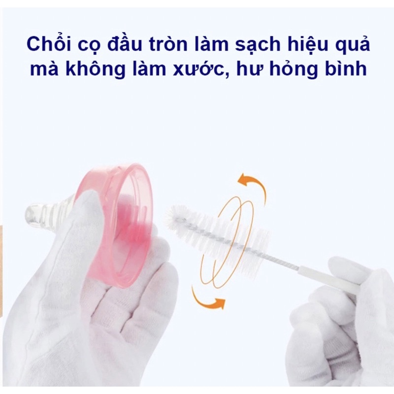 Dụng cụ rửa bình sữa 5 chi tiết tay xoay tiện dụng