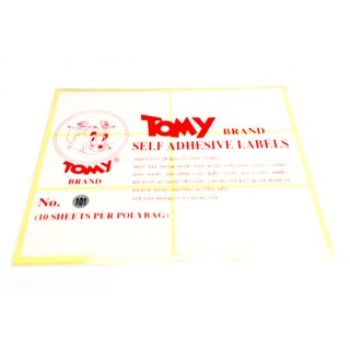 Tem Nhãn Dán Giấy Decal Tomy ( Khách Chọn size )