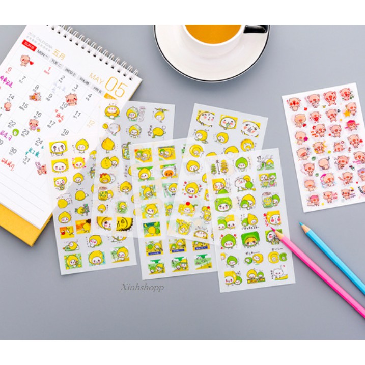 Set 6 Tấm Sticker Chanh
