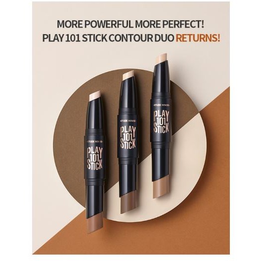 (hàng Mới Về) Thỏi Kem Tạo Khối Etude House 101 Stick Duo 6g / Play 101 Stick Contour Duo