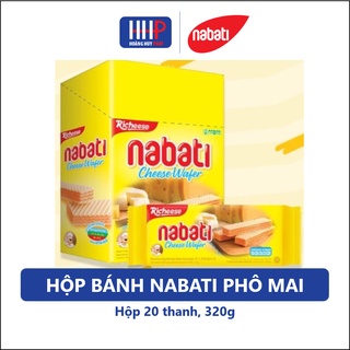 Date mới nhất - Bánh Xốp Nabati 300g (Hộp lớn 20 thanh) Nabati phô mai Vị ngon đắm say