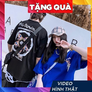 Áo thun tay lỡ freesize phông form rộng Unisex nữ, mặc lớp, nhóm, cặp mc sonino hình 5 QUE KEM SATAN