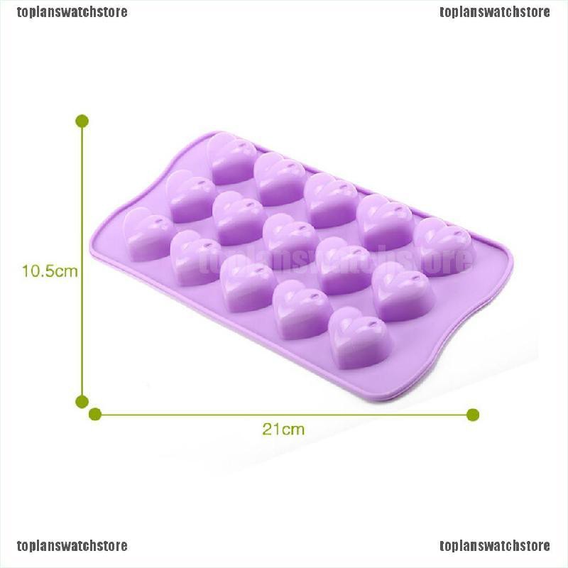 Khuôn Silicone Tạo Hình Trái Tim Làm Bánh Kẹo / Chocolate / Muffin