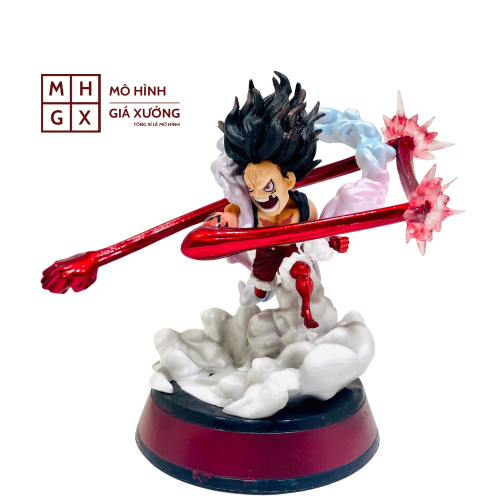 Mô hình One Piece Luffy Gear 4 Snake Man Cao 11cm , trạng thái chiến đấu , figure mô hình one piece , mô hình giá xưở