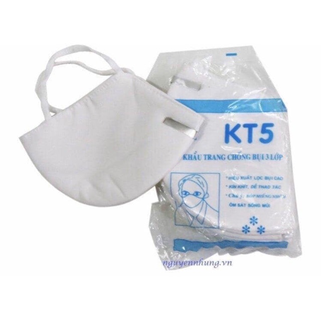 Combo 10 sét 5c/sét KHẨU TRANG KT5 Loại xịn