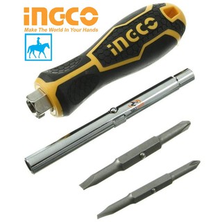 Tuốc Nơ Vít 6 đầu Đa Năng 6 in 1 Screwdriver Set INGCO AKISD0608