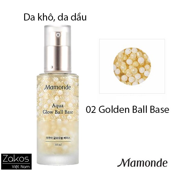 Kem Lót Mamonde Aqua Glow Ball Base 50ml - Kem lót dạng gel