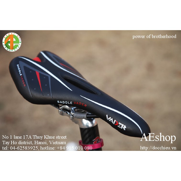 Yên xe đạp Vader -trắng