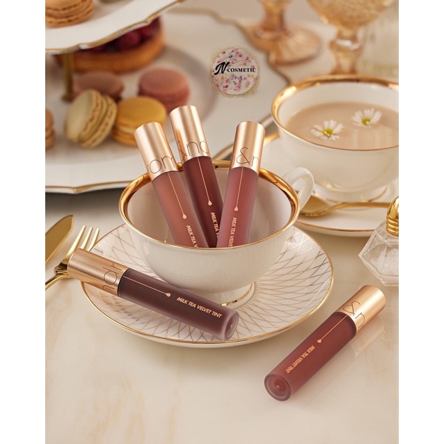 Son kem lì trà sữa, lâu trôi, Hàn Quốc Romand Milk Tea Velvet Tint 4.4g