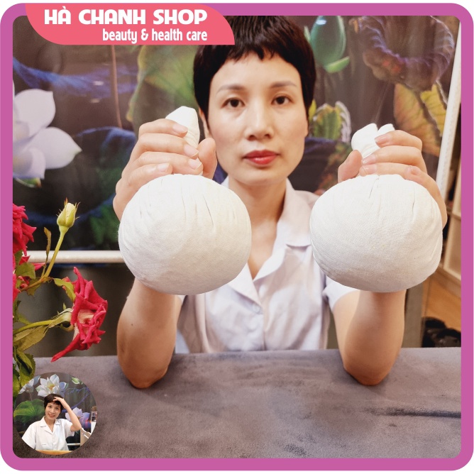 Bóng Chườm Thảo Dược Massage Nắm Thảo Dược Chườm Nóng Thái Cao Cấp 200g Làm Nóng Bằng Tủ Hấp Lò Vi Sóng Chăm Sóc Cơ Thể