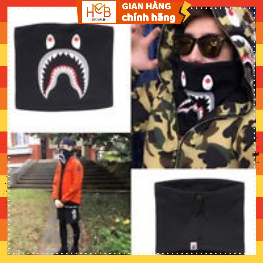 Khăn Trùm Cổ Bape Cá Mập | Bape Shark Neckwarmer