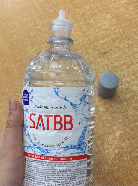 1 kiện nước muối sinh lý SATBB 21 chai mỗi chai 550ml
