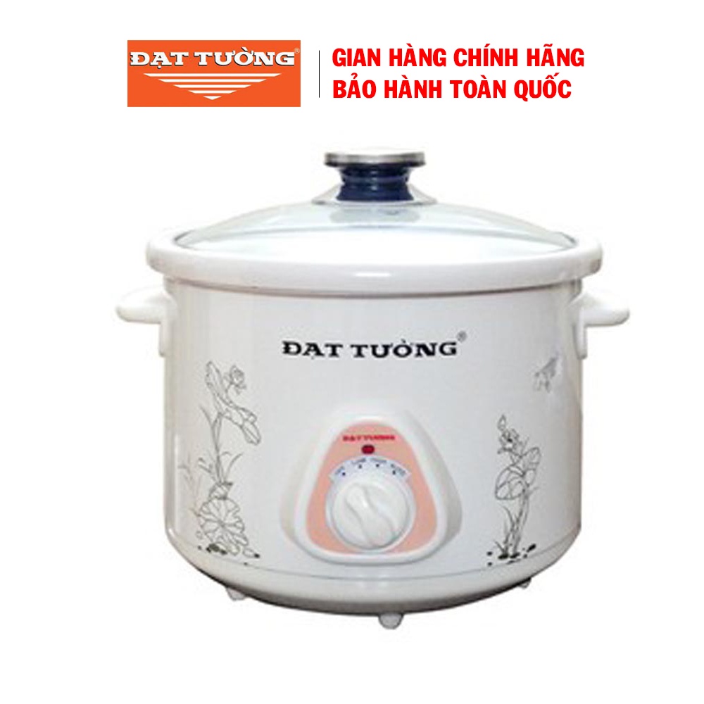 Nồi kho cá, nấu cháo, hầm đa năng Đạt Tường DTSC-1.5S/DTSC-2.5S, Dung tích 1.5/2.5 lít, Lòng nồi làm bằng sứ trắng nóng
