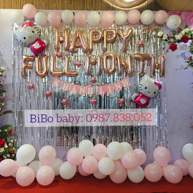 Sét trang trí đầy tháng, happy fullmonth