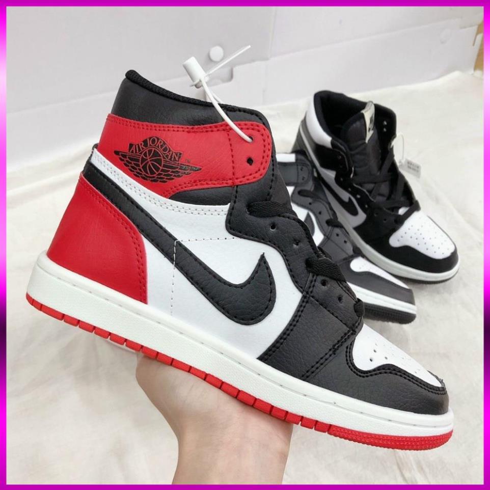 Giày jordan PANDA Giày Thể Thao cao cổ Đen Trắng nam nữ, jd Cổ Cao Hot Trend