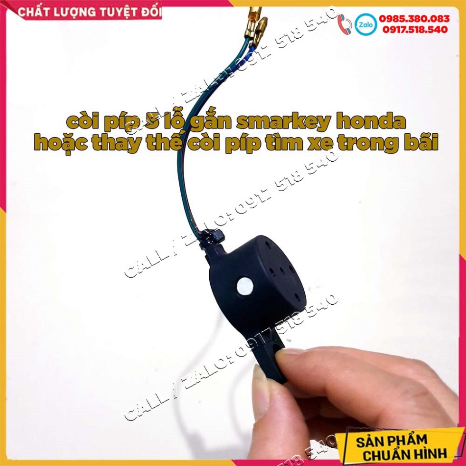 còi píp 5 lỗ gắn smartkey honda hoặc thay thế còi píp zin tìm xe trong bãi  Ảnh thật Sp