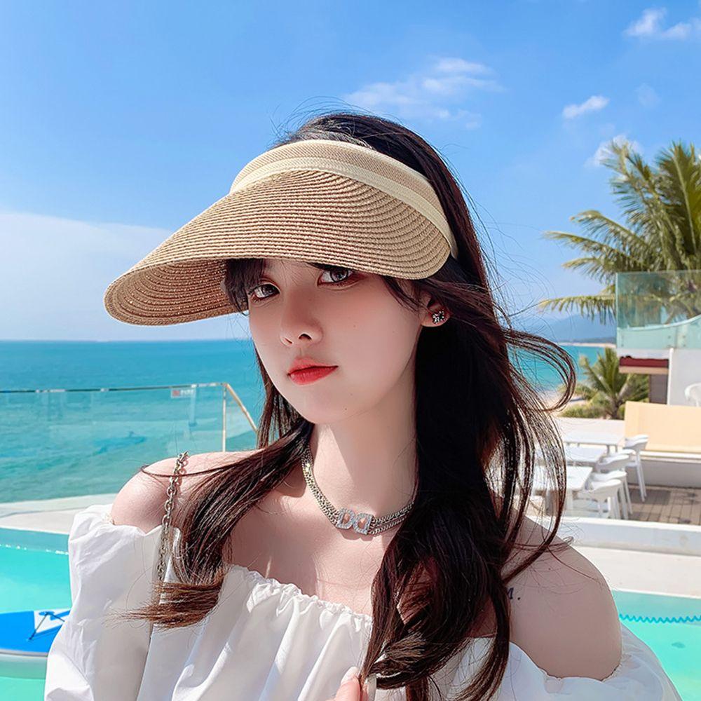 NICKOLAS Mũ Lưỡi Trai Chống Nắng Đi Biển Mùa Hè Thoáng Khí Có Thể Điều Chỉnh Cho Nữ